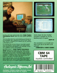 International Soccer Commodore 64 US box art